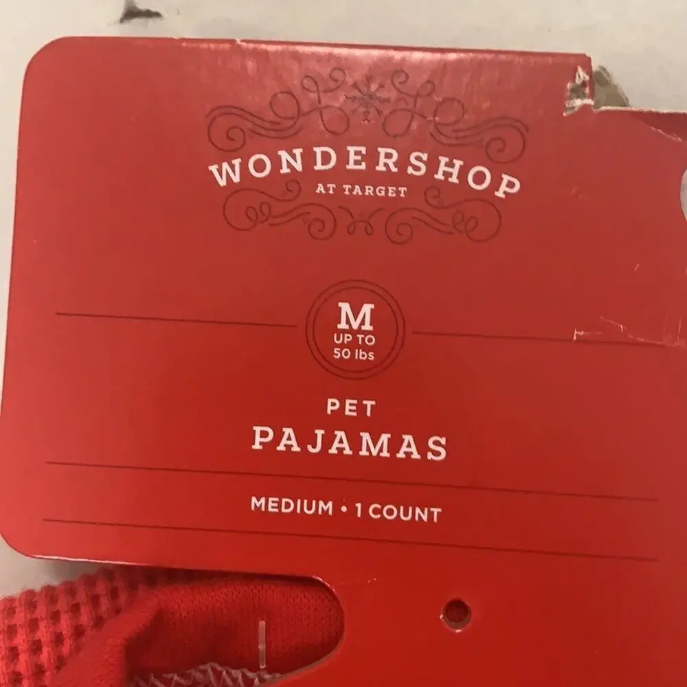 NWT WONDERSHOP PET PAJAMAS SIZE M‎